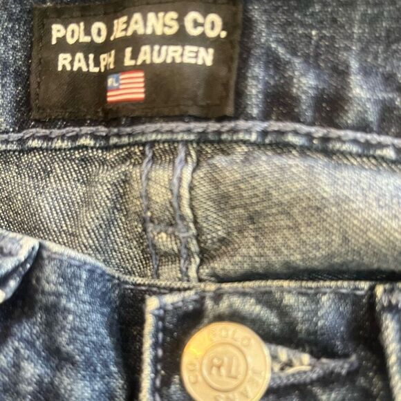 Polo Jean Co. Ralph Lauren Tattoo Flare Leg High Waist Woman Blue Jeans Sz 6 30” - Picture 7 of 9